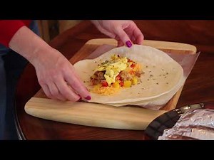 Rolling a burrito