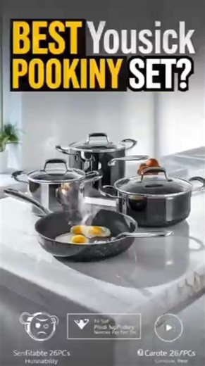 Best Nonstick Cookware Set 2026? CAROTE 26PCS Kitchen Set Review #amazonfinds #kitchen