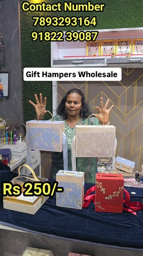 Sri Durga Telugu vlogs on Instagram: "gift hampers If your looking for some amazing gift hampers, trays, gift boxes for your loved ones then do visit Pooja Gift Novelties at begumbazar Bazar , hyderabad @poojagifts.in they have the best range and collection of gift hampers and also trays for haldi function and snachak, they also deal in cooperate gifting. They also deliver all across hyderabad, bulk orders accepted Pooja Gift & Novelties Begumbazar Hyderabad #gifthamper #giftideas #giftbox coper