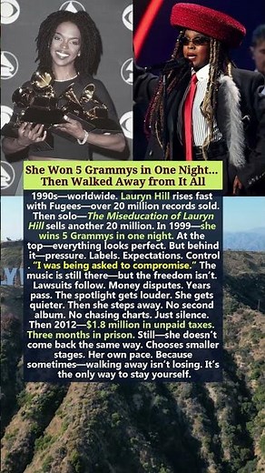 She Won 5 Grammys in One Night... Then Walked Away from It All