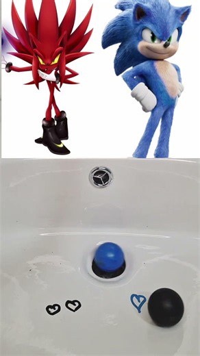 Hyper Nazo VS Sonic ❤️💙 #drain #duet #duel #sonic