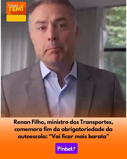 Caruaru Tem ! on Instagram: "O ministro dos Transportes, Renan Filho, comemorou a aprovação de uma nova resolução do Conselho Nacional de Trânsito (CONTRAN) que promete simplificar e reduzir drasticamente o custo para tirar a Carteira Nacional de Habilitação (CNH) no Brasil. A mudança é considerada essencial para enfrentar um problema recorrente no país: mais de 20 milhões de brasileiros dirigem sem habilitação, número que, segundo o ministro, é consequência de um sistema caro, demorado e excess