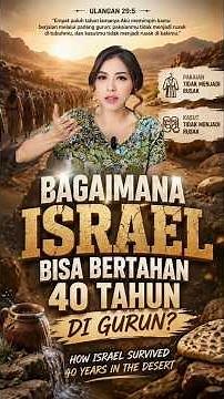 Bagaimana Israel bisa bertahan 40 tahun di gurun? How Israel survived 40 years in the desert?