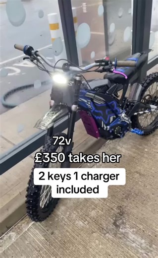 Affordable 72V Electric Bike for Sale - £350