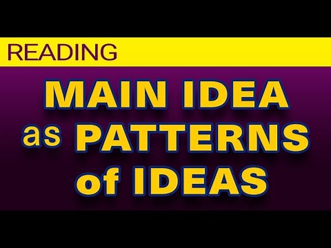 🟡 The main idea as a pattern of information in the paragraph