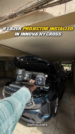 422K views · 5.6K reactions | 8 Lazer Projector installed in Innova hycross ✨ power full light solution #InnovaHycross | BAFNA CARS | Facebook