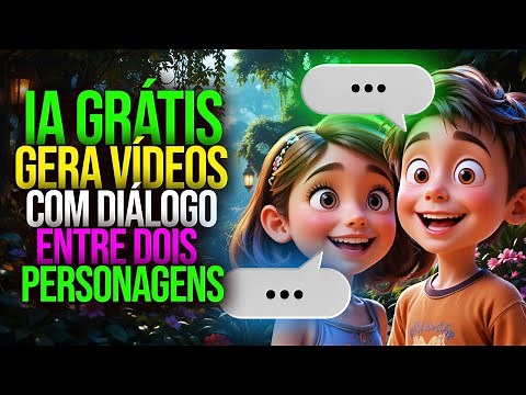 IA Grátis Gera Vídeo com Diálogo REAL Entre Dois Personagens na Mesma Cena!