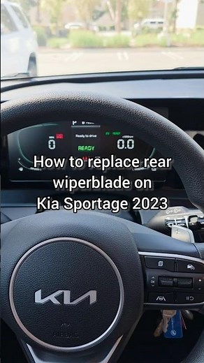 How to replace rear wiper blade on Kia Sportage Hybrid 2023-2025