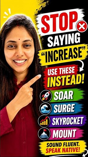 Don’t Say “Increase” ❌ Use These English Verbs Instead | Speak Fluent English