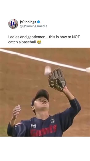 Joshua Shiffman on Instagram: "Sir, you are not supposed to your face to catch the ball ☠️ - Follow (@js9innings) for insane baseball content⬅️ - Use BRUCE BOLT code “JS9” for an exclusive offer on your next order for the best baseball equipment and accessories ⚡️ - #baseball #MLB #sports #funny #fail"
