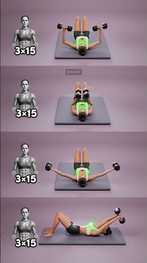 Effective Dumbbell Chest Workout at Home!🏠 💪