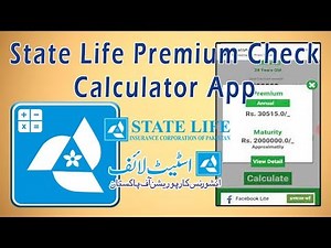 State Life Insurance Calculation App | How To Calculate Insurance Premium
