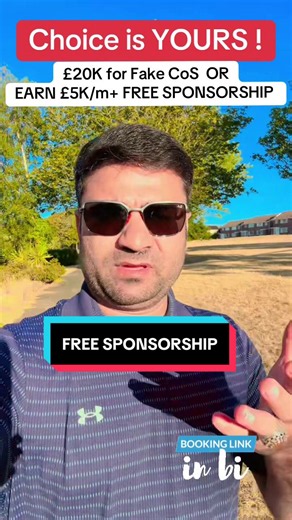 Free Sponsorship UK: Earn £5K /month vs £20K Fake CoS — Your Choice