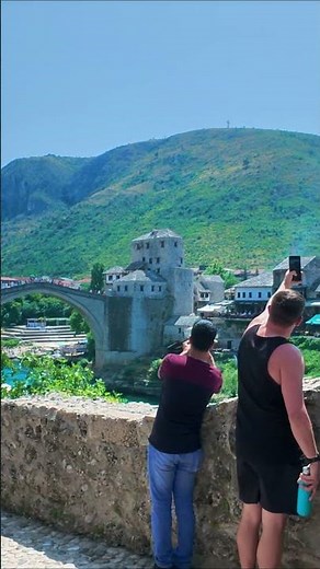 MOSTAR OLD BRIDGE 🇧🇦 – Bosnia’s Most Iconic Landmark #travel #4kwalk #europe
