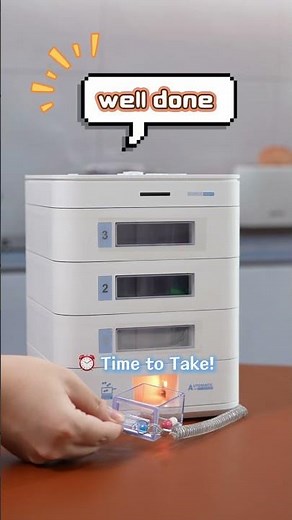 Never Miss a Dose! See How This Automatic Pill Box Gently Reminds Your Loved Ones. 💊✨#smarthealth