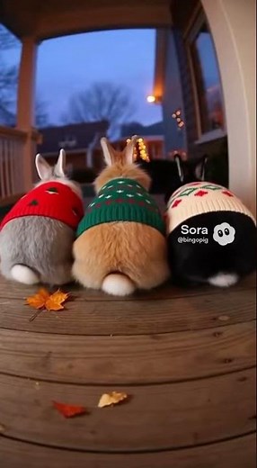 Cute Bunny Hopping Around Playfully