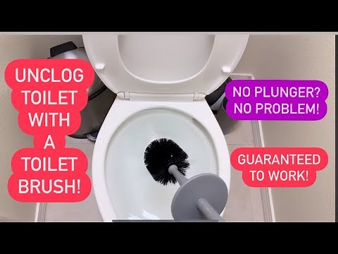 How To Unclog A Toilet Using A Toilet Bowl Brush! Yes, THIS WILL WORK! I GUARANTEE!!!