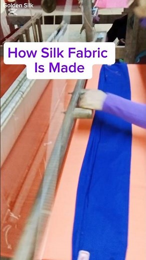 How to weaving silk fabrics for single colour on traditional loom with flying shuttle. #weavesilk