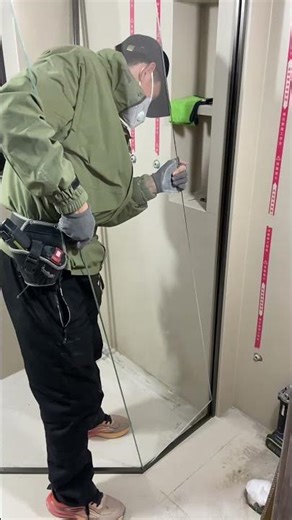 开荒保洁还没做，就要装卫浴，我只能力求完美了 #装修 #瓷砖 #门窗