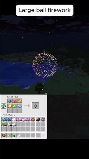 Fireworks Minecraft crafting recipe / tutorial #minecraft #crafting #tutorial