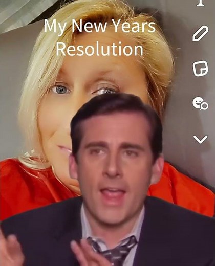 Humorous Take on New Year's Resolutions: A Funny Spin with a Classic Scene