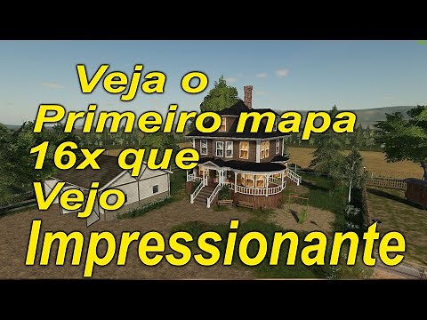 Farming Simulator 19 Veja o Primeiro Mapa 16x que Vi ate Agora o Wild West 16x Map Super Grande