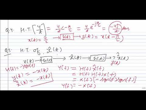 Basics of Hilbert Transform and Numericals