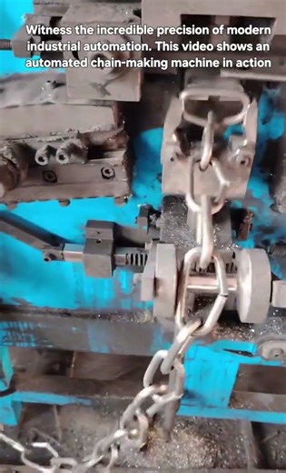 Inside an Automated Chain Forming Machine