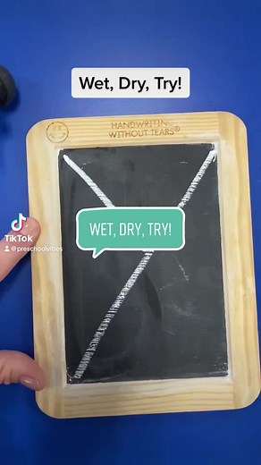Handwriting Without Tears has changed the way that I teach my preschoolers how to write! #handwritingwithouttears #wetdrytry #preschoolteacher #teacher #preschoolvibes #writing #makelearningfun