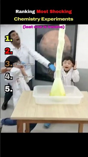 Ranking Most Shocking Chemistry Experiments!🧪