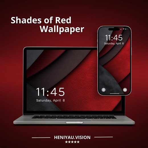 Shades of Red Wallpaper | Luxury Minimal Abstract Set | Minimalist Phone & Desktop Backgrounds (digital Download) - Etsy