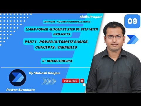 PART I - Power Automate Basics CONCEPTS : Variables