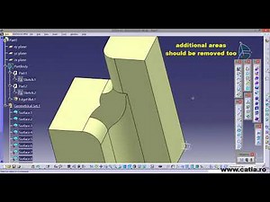 Simplify a complex filleted surface using CATIA Generative Shape Design