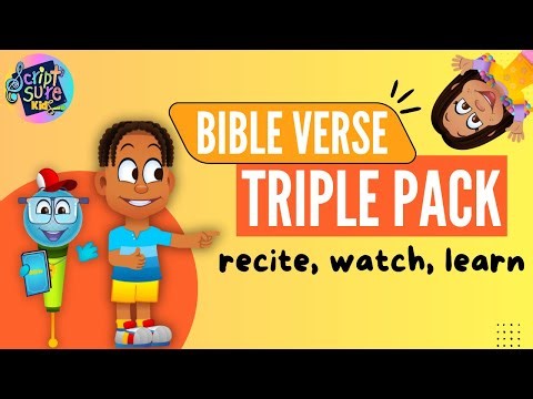 Bible Verse Triple Pack – Recite, Watch & Learn!
