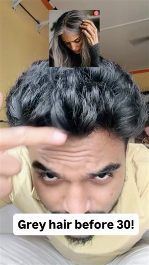 Prathmesh Bhosale | Weightloss, Diabetes, Pcos, Thyroid, Fitness on Instagram: "Comment “hair” to get free ebook.💡 Science of Early Greying (