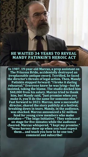 HE WAITED 34 YEARS TO REVEAL MANDY PATINKIN’S HEROIC ACT