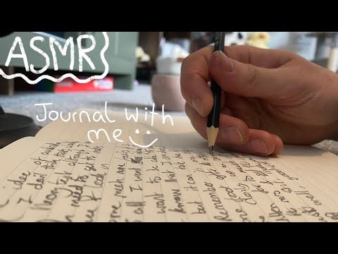 ASMR • Journal Writing With Me! Pencil & Writing Sounds, Background asmr, Paper Sounds, No Talking