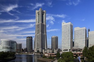 Landmark Tower and Sky Garden Observatory in Yokohama, Japan