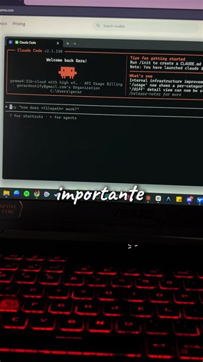 Una alternativa gratis, si te quedaste sin tokens. No, no supera ni a opus ni a sonnet, es un LLM diferente y gratuito. Puedes optar por modelos locales, descargándolos desde el mismo oLlama. #ai #claude #inteligenciaartificial #ia