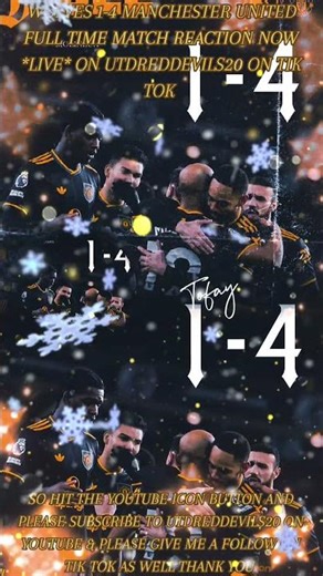 WOLVES 1-4 MANCHESTER UNITED, MATCH REACTION NOW *LIVE* ON TIK TOK 🔴⚫