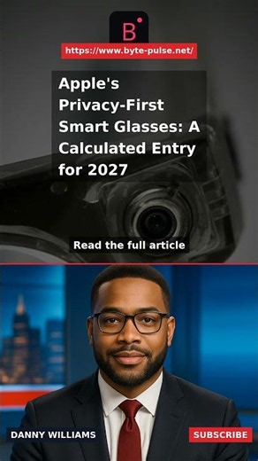 [AI Anchor] Apple's 2027 Smart Glasses