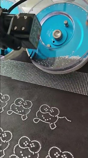 Automatic ultrasonic rhinestone hotfix machine Crystal setting machine #stonemotifmachine