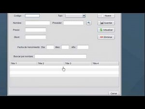 Aplicacion java para botica formulario Productos