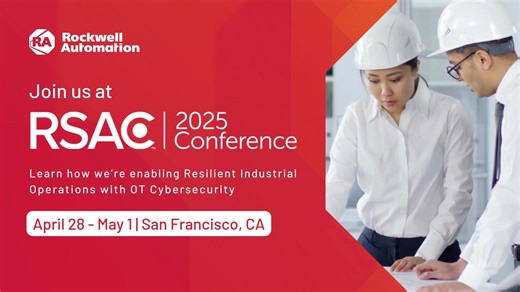We're heading back to RSA Conference again this year to showcase how Rockwell Automation helps industrial organization secure OT environments, reduce risk, and responsd faster to cyber threats. We look forward to connecting at the Moscone Center in San Francisco, CA from April 28 - May 1 at booth 4268. Stay tuned for more details! #RSAC2025 #OTSecurity #IndustrialCybersecurity | Rockwell Automation, Inc. | Facebook
