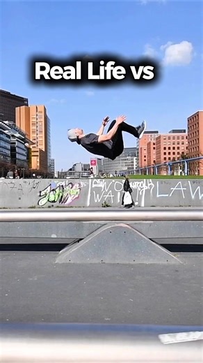 Real Life vs AI Parkour #parkour
