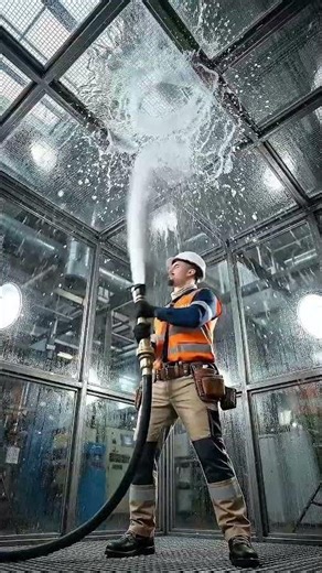 Built a Glass Room Under a Waterfall… And It Didn’t Break.#GlassEngineering#WaterfallBuild