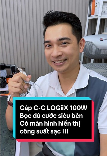 Cáp Sạc Nhanh C to C LOGiiX 100W Hiệu Quả