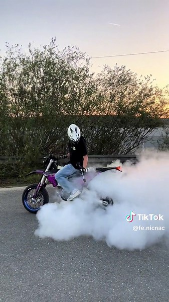 Epic Motorcycle Burnout: Full Pin Escalation