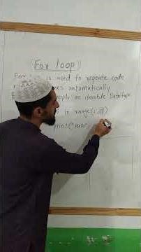 What is For Loop in Python? How It Works #python #forloop #learnpython #shorts