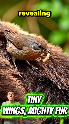 Veery Heals Grizzly.#wildlife wildlife #animals #bird #asmr #healing #nature #shortvideo